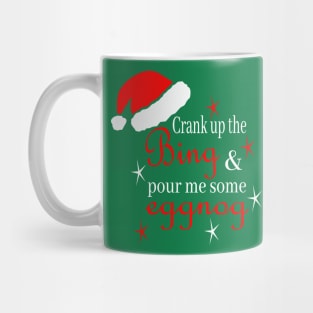 Christmas Bing Crosby, vintage Christmas Mug